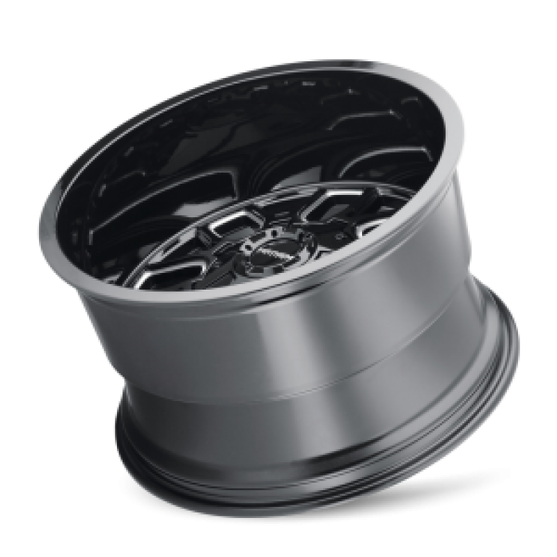 Mayhem 8107 Cogent 20x9 / 5x127 BP / 0mm Offset / 87mm Hub Black w/ Milled Spokes Wheel