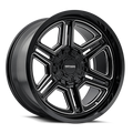 Mayhem 8117 Hermosa 20x9 / 5x127 BP/ 18mm Offset / 87mm Hub Black/Milled Wheel