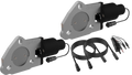QTP 2.5in Bolt-On QTEC Dual Electric Cutout Valves - Pair
