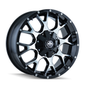 Mayhem 8015 Warrior 18x9 / 8x180 BP / 18mm Offset / 124.1mm Hub Black/Machined Face Wheel