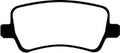 EBC 13-15 Land Rover LR2 2.0 Turbo Yellowstuff Rear Brake Pads
