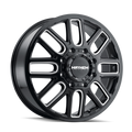 Mayhem 8107D Cogent Dually 20x8.25 / 8x200 BP / 115mm Offset / 142mm Hub Black w/Milled Spokes Wheel