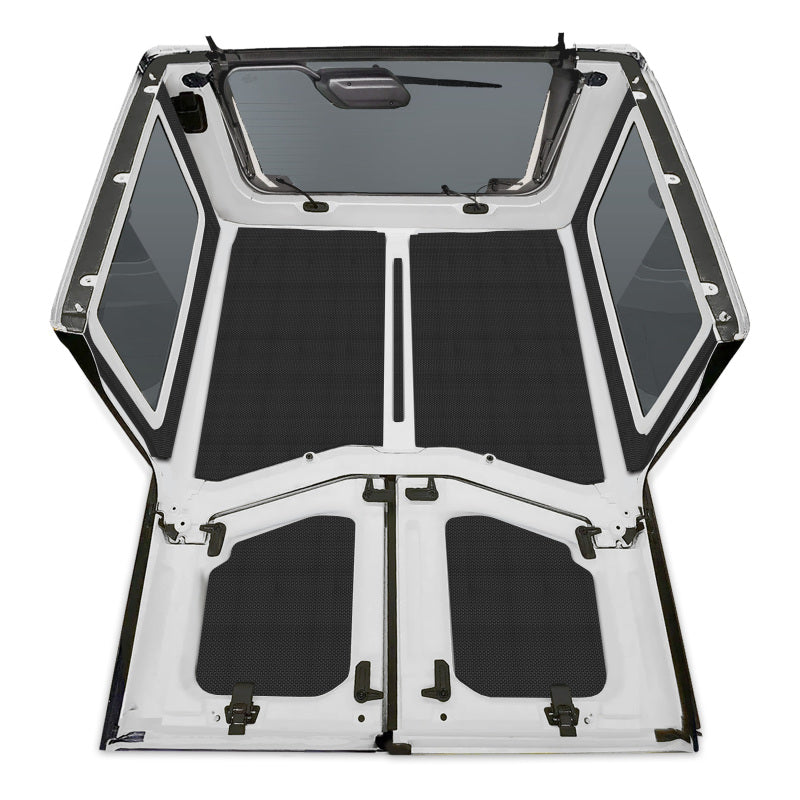 DEI 18-23 Jeep Wrangler JL 2-Door Boom Mat Complete Headliner Kit - 7 Piece - Black
