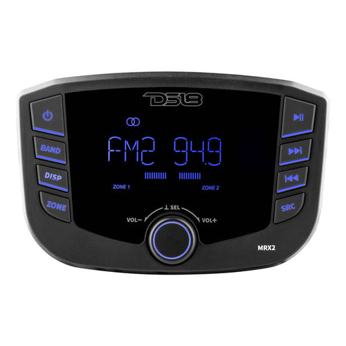 DS18 3in LCD screen 2 Zones 4 volts Output BT RDS 4 x 40 Watts Headunit