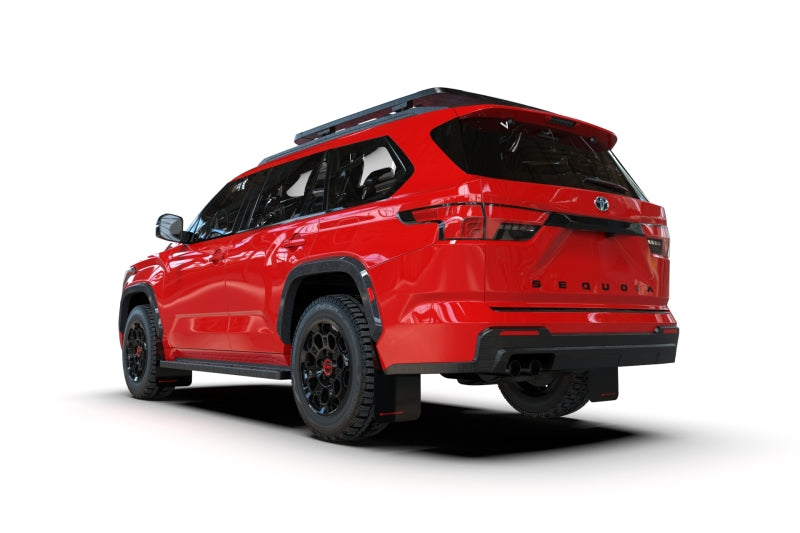Rally Armor 23-26 Toyota Sequoia Black UR Mud Flap w/ Red Logo