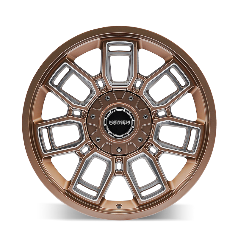 Mayhem 8118 Ordinance 20x9 / 5x127/139.7 BP / 87.1mm Hub Matte Bronze Wheel w/ Milled Spokes