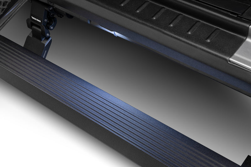 RealTruck 18-24 Jeep Wrangler 4dr VoltStep Electric Running Board Kit (Drilling Req.) - Tex. Blk