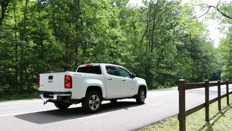 Corsa 2017-22 Chevrolet Colorado 3.7L Extended Cab Sport Cat-Back System Single Rear Exit Black Tips