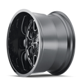 Mayhem 8107 Cogent 20x9 / 5x127 BP / 18mm Offset / 87.1mm Hub Black w/ Milled Spokes Wheel