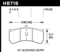 Hawk HPS Brake Pads w/ 0.710 Thickness - AP Racing Alcon