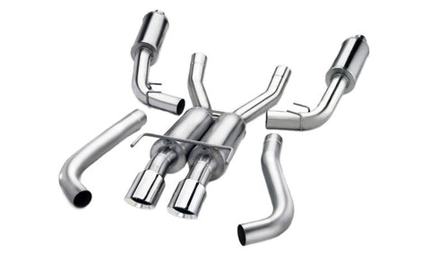 Corsa 2011-2014 Ford F-150 Raptor 6.2L V8 133in Wheelbase Black Xtreme Cat-Back Exhaust