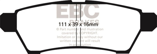 EBC 05+ Nissan Frontier 2.5 2WD Ultimax2 Rear Brake Pads