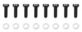 Wilwood Bolt Kit - Hat/Rotor 5/16-18 x 1.00 8 pack