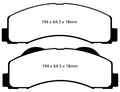 EBC 15+ Ford Expedition 3.5 Twin Turbo 2WD Greenstuff Front Brake Pads