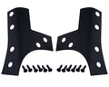 Kentrol 07-18 Jeep Wrangler JK Windshield Support Overlays Pair - Textured Black