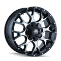 Mayhem 8015 Warrior 17x9 / 6x135 BP / 18mm Offset / 106mm Hub Black/Machined Face Wheel