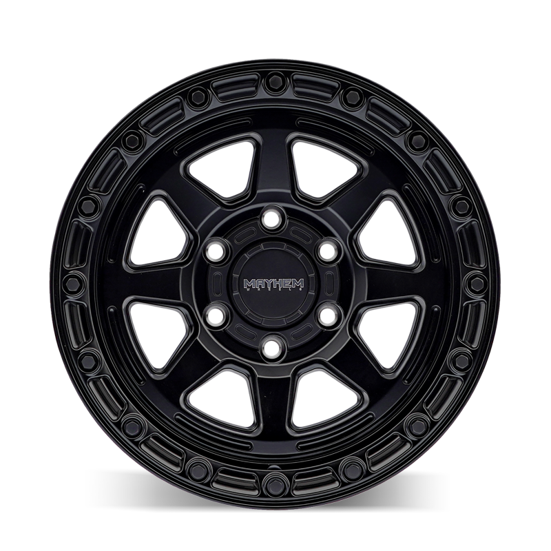 Mayhem 8306 Ridgeline 17x8.5 / 5x127 BP/ -6mm Offset / 78.1mm Hub Satin Black Wheel