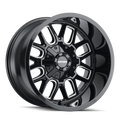Mayhem 8107 Cogent 18x9 / 8x165.1 BP / 0mm Offset / 130.8mm Hub Gloss Black Milled Wheel