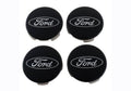Ford Racing Ford Truck/SUV Black And Chrome Wheel Center Cap Kit