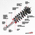 Rancho 05-15 Nissan Armada Front Left Quick Lift Loaded