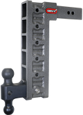 Gen-Y Mega Duty 2.5in Shank 15in Drop 3K TW 21K Hitch w/GH-061 Dual-Ball/GH-0101 Stabilizer Kit