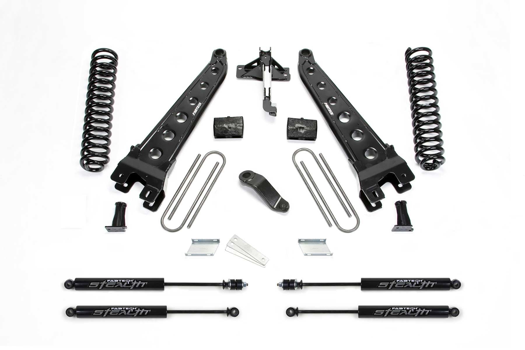 Fabtech 2017 Ford F450/F550 4WD Diesel 6in Rear Block Kit