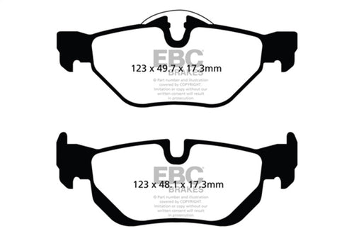 EBC 13-15 BMW X1 Bluestuff Rear Brake Pads