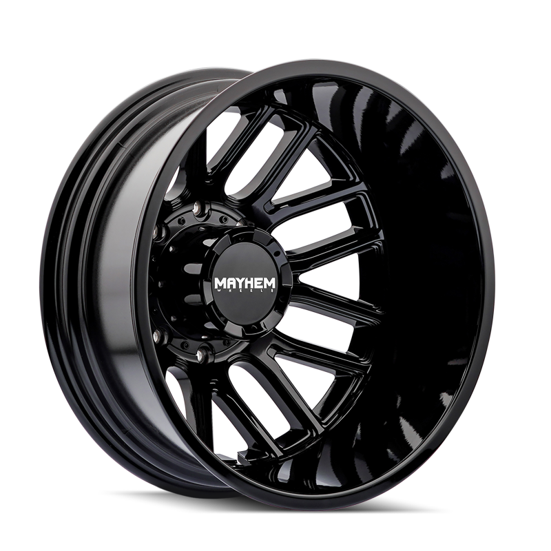 Mayhem 8107D Cogent Dually 20x8.25 / 8x210 BP/ -192mm Offset / 154.2mm Hub Gloss Black Wheel