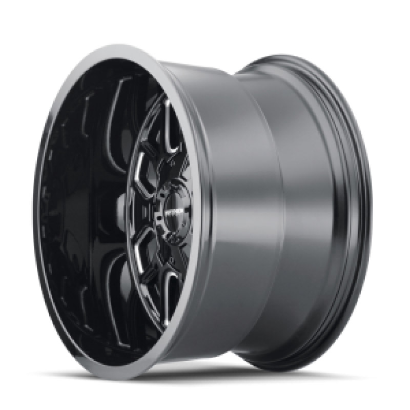 Mayhem 8107 Cogent 20x9 / 8x165.1 BP / 0mm Offset / 130.8mm Hub Gloss Black Milled Wheel
