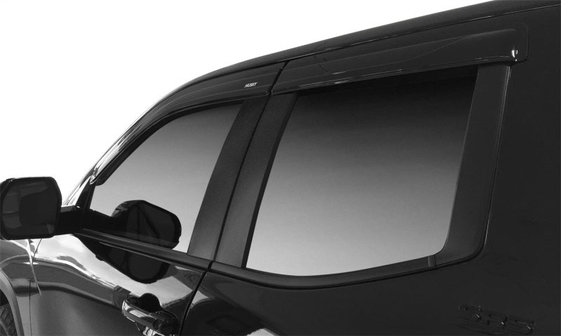 Husky Liners 09-18 Dodge RAM 1500 Quad Cab In-Channel Mount Ventvisor Low Profile (4pc) - Smoke