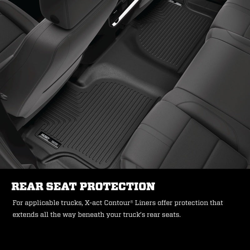 Husky Liners 21-23 Chevrolet Tahoe / GMC Yukon X-act Contour Series 3rd Seat Floor Liners - Black
