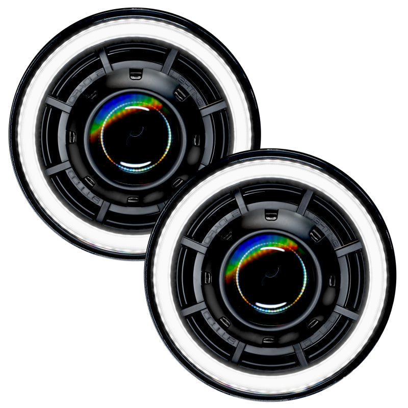 Oracle Oculus 7in Bi-LED Projector Headlights for Jeep Wrangler JK - 6000K