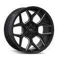 Mayhem Vanquish 8119 20X9 / 6x135/6x139.7 / 0mm Offset / 106.1mm Hub - Gloss Black Milled