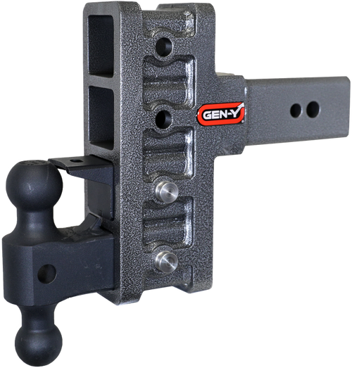 Gen-Y Mega Duty 3in Shank 6in Offset Drop 32K Hitch w/GH-0161 Dual-Ball/GH-0162 Pintle Lock