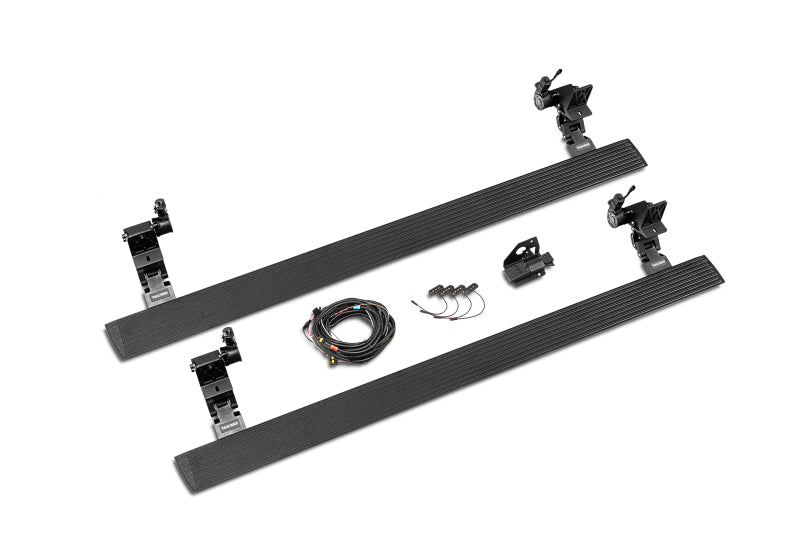 RealTruck 19-24 Ram 1500 Crew Cab 4dr VoltStep Electric Running Board Kit (No Drill) - Tex. Blk